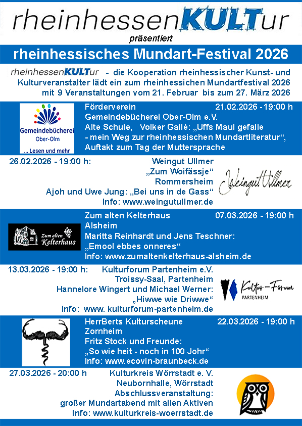 Plakat rheinhessisches Mundart Festival1